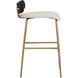 Lorelei 31 inch Dillon Cream / Dillon Black Counter Stool